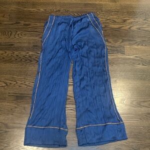 Free People Charcoal Pants with Tan Stitching